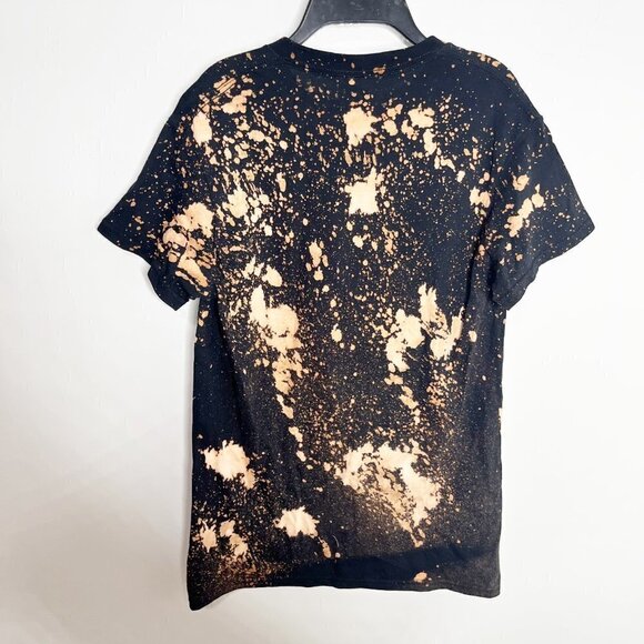 Handmade Bleach Tie Dye Band T-shirt Size Small - Picture 4 of 5